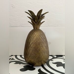 Vintage MCM Brass Pineapple